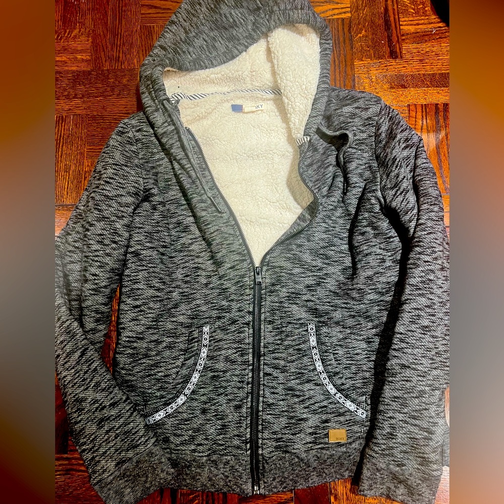 ROXY. Zip-Up Hoodie. Size Large. New W/Out Tags. Thick and warm.